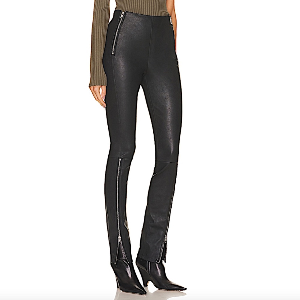 HELMUT LANG Leather Zip Pant